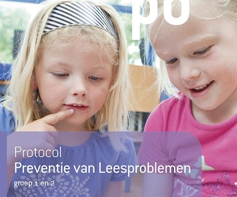 Kaft van het Protocol Dyslexie groep 1 en 2 Afbeelding van de kaft van het Protocol Dyslexie groep 1 en 2